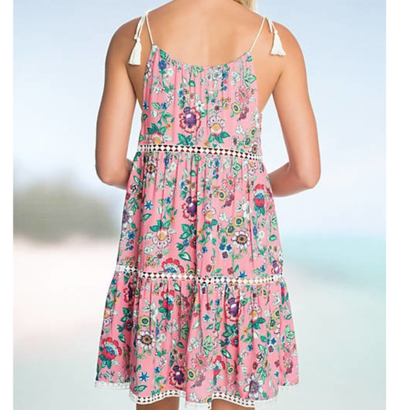 VERA BRADLEY Floral Printed Swimsuit Cover-Up Dress - Picture 4 of 4
